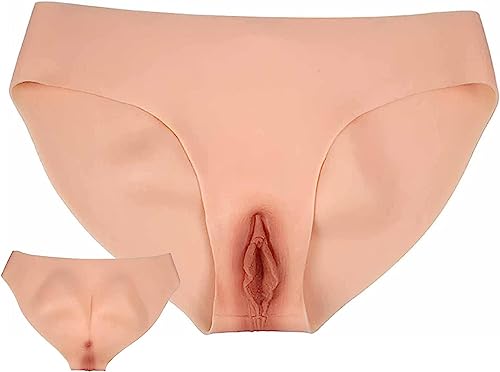 Silicone Gaff Panties for Transgender, Crossdresser Realistic Vagina Panties Hiding Gaff Boxer Briefs Butt Lifter Enhancer