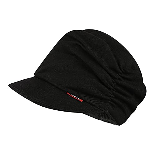 Beach Blanket Dress Baggy Unisex Weave Caps Crochet Winter Hat Knit Wool Ski Warm Baseball Caps Visor Strobe Light (Black, One Size)