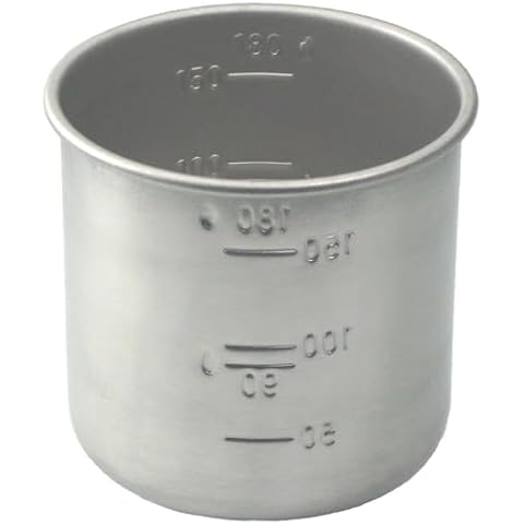 Daiso Japanese Rice Measuring Cup(180cc = 1 Gou Cup) Stainless Steel Cover