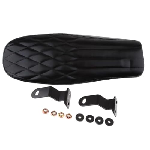 Asiento de motocicleta largo de 630 mm tipo sillín con kit de montaje universal 3
