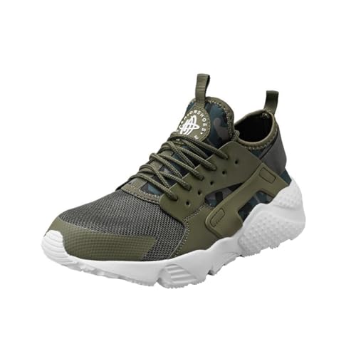Zapatos Deportivos de Malla Respirables Zapatos de Carrera Ligeros y Suaves Resistentes al Desgaste EU 36-47 (Verde,47)