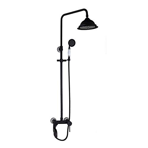 Ensemble de douche bronze huilé et laiton massif rétro