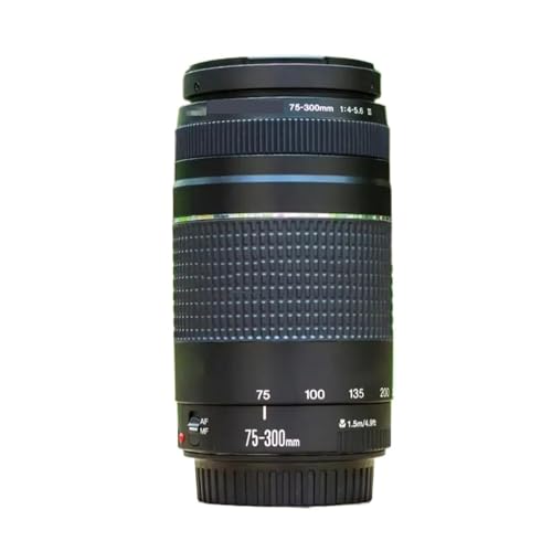 Compatible con teleobjetivo con Zoom Canon EF 75 300 mm F4 5.6 III for cámaras DSLR EOS