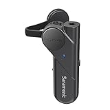 Saramonic BTW Wireless Bluetooth Clip-On Microphone with 3.5mm Headphone Out & Noise Reduction for Computers, Smartphones, Tablets & More, Black