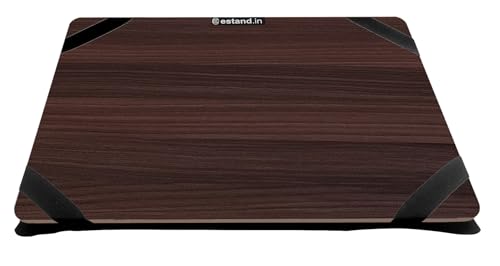 Image of Lap Board for Study | Home | Dining | Office | Laptop | Computer Desk | Reading & Writing | Multi-Purpose | Made in India | (Walnut, Cushion PAD 14X18 Walnut)