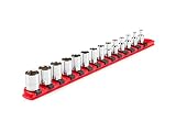 TEKTON 1/4 Inch Drive 6-Point Socket Set, 14-Piece (4-15 mm) | SHD90111