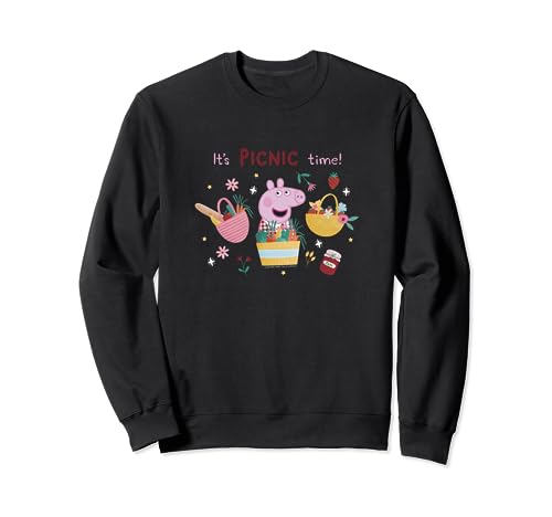 Sweatshirt Peppa Pig cadeau anniversaire enfant motif panier