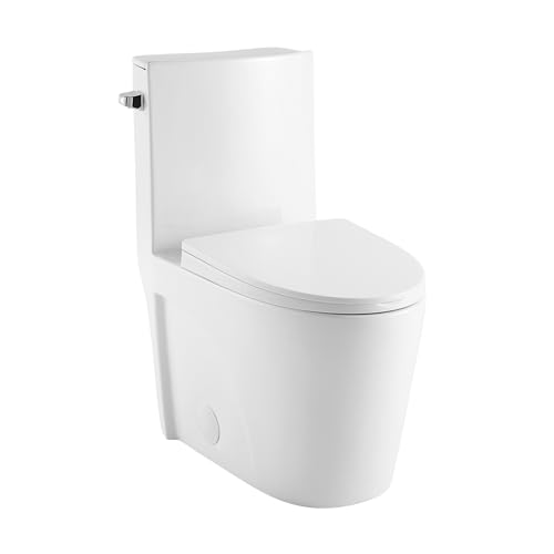 St. Tropez One-Piece Elongated Toilet Left Side Flush, 10' Rough-In 1.28 gpf