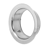 VILLCASE Edelstahl Deko Abdeckung Heizungsrohr Schutzring für Gastherme und Klimaanlage Rostfreie Wandlochblende Sicherer Rohrschutz Einfache Montage Modernes Wohnraumdesign