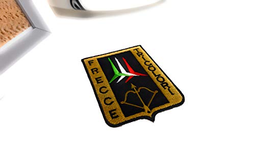 TOPPA PATCH MILITARE TERMOADESIVA 'AERONAUTICA MILITARE - FRECCE TRICOLORI' - DIM. 7,3 x 9,5 cm