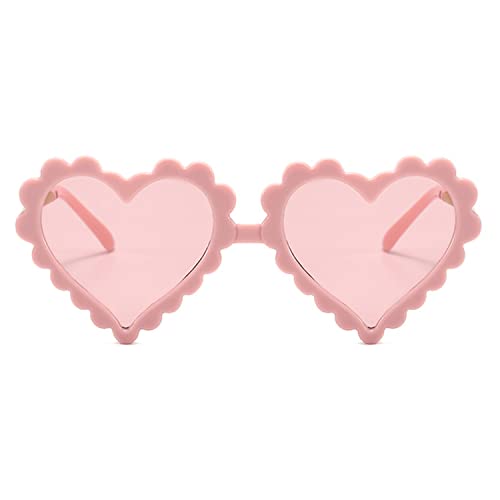 WZWLKJ Girls Heart Sunglasses Cute heart shaped Kids Sunglasses UV 400 Protection Girls Sunglasses for Outdoor Beach Holiday2