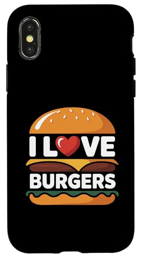 I Love Burgers ジューシーおいしそうな喜び スマホケース iPhone X/XS 用