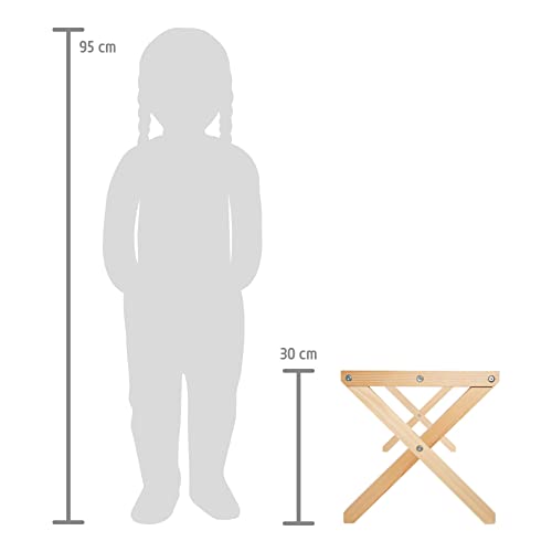 small foot Cavaletti Hindernis-Set für Kinder aus Holz, Spring-Hürden für den Garten, für Pferde-Fans ab 3 Jahren, 12397, Blau, Gelb