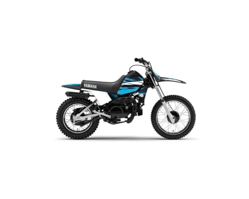 Kit deco Yamaha PW 80 Techno bleu pour moto cross enfant