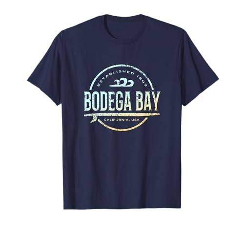Bodega Bay - Surf vintage retro de Bodega Bay California Camiseta
