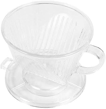 Miniatura 2 de Fdit Filtro de café reutilizable transparente en forma de cono para cafetera de café listo para set Joe taza individual cafetera portátil gotero