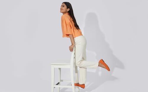 Image of Neeman's Plush Square Flats for Women | Ballerinas & Slip On Casual Shoes| Comfortable & Flexiable