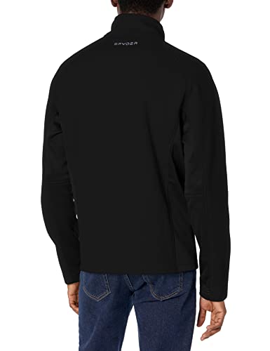 Spyder Men's Outbound Half Zip Mid Weight Stryke Fleece,X-Small,Black/Black/Black #TOP2