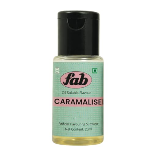 Image of Fab Oil Soluble Flavour For Chocolates Indian sweets Ice creams Desserts Quantity 20ML (Caramelised Onion)