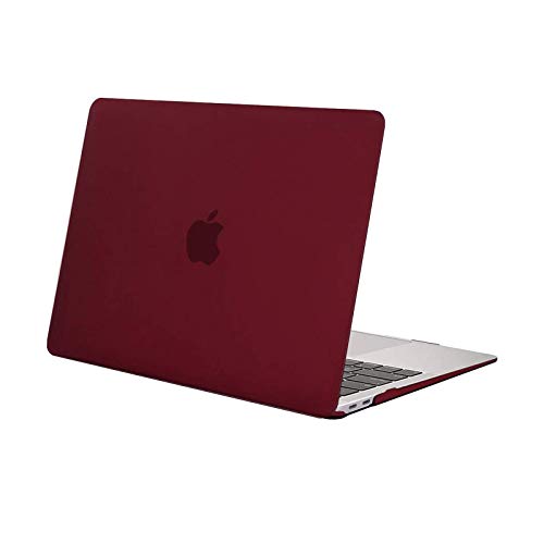 MOSISO MacBook Air 13 inch Case 2020 2019 2018 Release A2179 A1932, Plastic Hard Shell Case Cover Only Compatible with MacBook Air 13 inch with Retina Display, Marsala Red