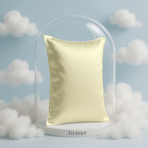 Image of Filbert Premium Satin Pillow Covers | Silky Satin Nights Where Comfort Meets Glamour | Best Gifting Collection - 18 inchx28 inch Inch - Beige