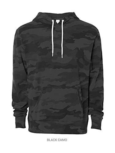 Independent Trading Co. - Lightweight Hooded Sweatshirt - AFX90UN - L - Black Camo2