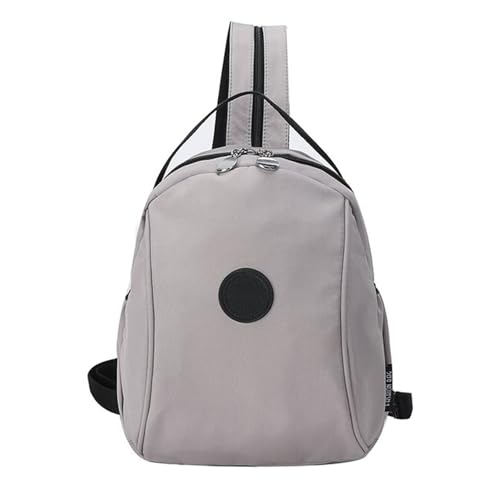 Waterproof Women's Backpack, Elegant Messenger Bags, Multi Compartment Crossbody Bag (Grey)