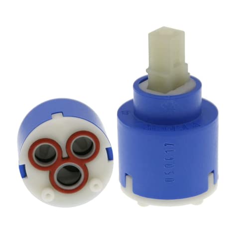 Schläfer | 480019 - Cartouche Robinet Mélangeur 35mm, Cartouche de Rechange en Céramique pour Mélangeur, Monocommande Basse Avec 2 pieds K35-A Kerox, 35mm