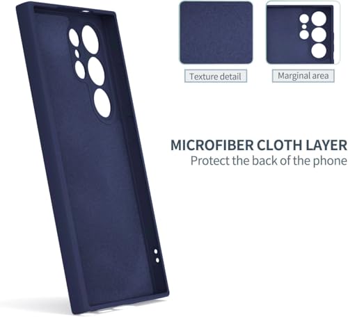 Image of DIZORO Microfiber Candy Case Compatible for Samsung S26 Ultra 5g Magnetic Silicone Case, Compatible with MagSafe Shockproof, Anti-Scratch Soft Non-Slip Full Body Protective Back Cover (Blue)