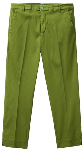 Pantaloni in cotone armaturato, stile chino