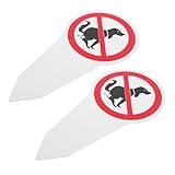 HYTROVE 2 Piezas Letrero de Jardín Estacas Señal de Hacer Sus Necesidades para Decoración Exterior para Césped y Jardín Resistente Uv y...