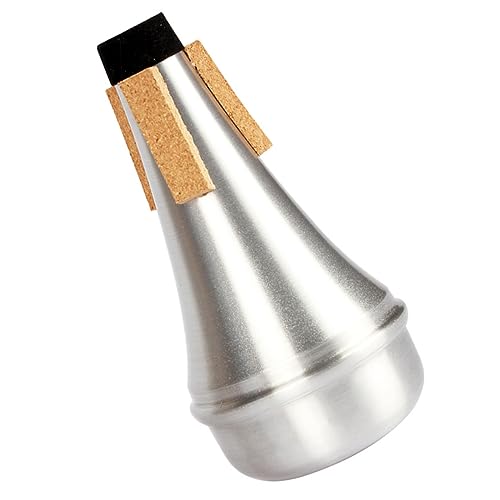 Wakauto 2pcs Trumpet Mute Dampener for Practice Aluminum Alloy Stand for Trumpet Accessories Noise Reduction Supply
