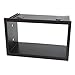 tomzz Audio 2457-030 Doppel DIN Radioblende kompatibel mit VW Passat B5 Golf 4 Bora T4 Polo Lupo Volvo S40 V40 Peugeot 207 307 schwarz