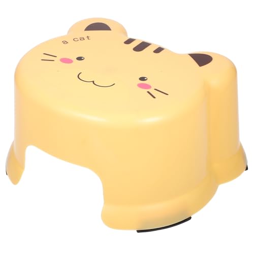 Amosfun Small Plastic Step Stool Bathroom Thickened Non-Slip Stool - Classroom Nursing Stool Short Stool Step Stool Cartoon Step Stool