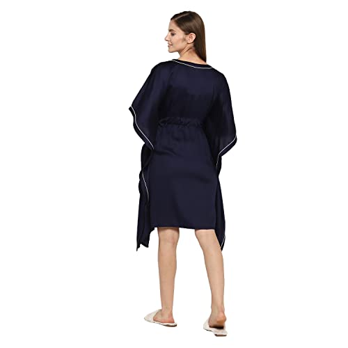 Image of Modal Satin Ultra Soft Kaftan Dress for Women |Night Suite | Pyjama