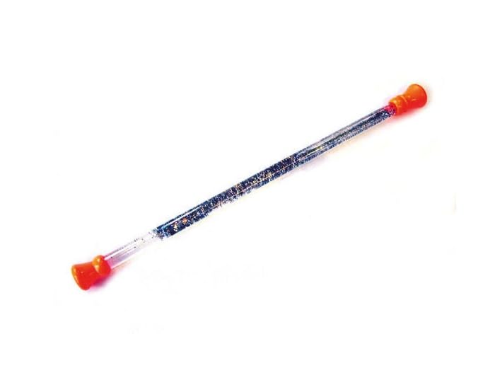 LP Divertissements Bâton Majorette Paillettes avec Liquide Bouts Oranges 50cm