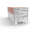 Unify PGCL Surgical Sutures, Size 3/0, 30' Thread with 19mm 3/8 Circle R/C Needle. Undyed. Box of...
