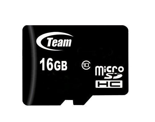 Amazon | Team Micro SDHC Class10 メモリーカード 16GB ブラック