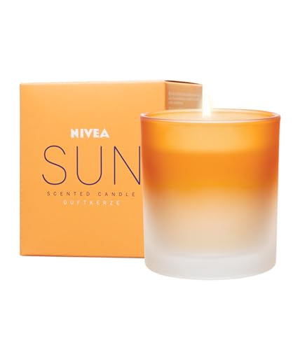 NIVEA SUN Duftkerze, schöne Duftkerze im Glas mit dem bekannten Duft der...