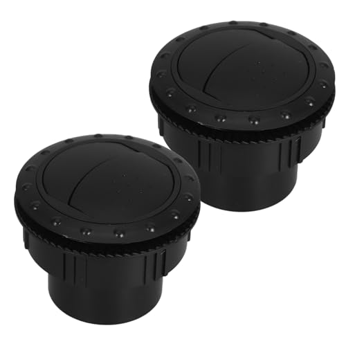 Hohopeti 2 Piezas Salida de Aire Acondicionado para Vehículos Recreativos Rv Ventilación Giratoria de Diseño Ergonómico y Duradero Paquete de Negras Compatible con Automóviles y Atv