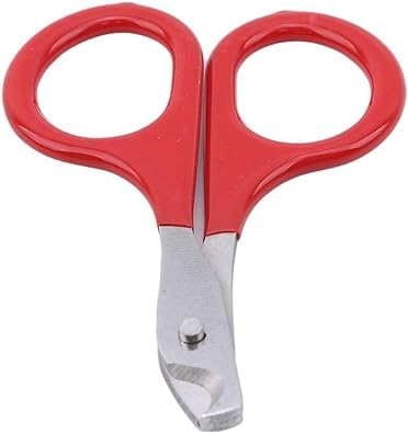 Image of Jinshining Red Pet Nail Clippers, Cat and Kitten Claw Nail Clippers for Trimming, Professional Pet Nail Clippers Best for A Cat, Puppy, Kitten and Small Dog Practical Design Grooming
