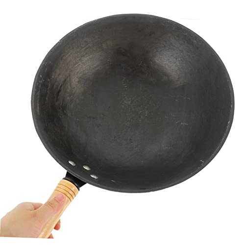 Wok para cocina estilo chino con mango ergonómico miniatura 5