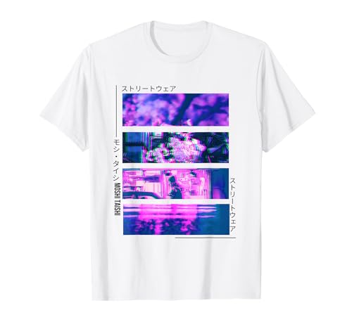 Japanese Glitch Cyberpunk Tokyo Streetwear Aesthetic Graphic T-Shirt