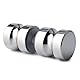 Mooche Solide SUS304 Edelstahl Dusche Glastür Griff, 3cm Türknauf Haustür, Knopf Runde Back-to-Back Pull Hardware Ersatzteile, Chromfarben