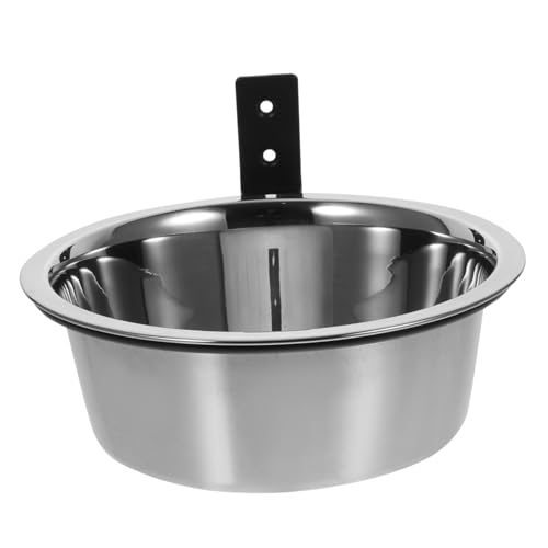 ibasenice Gamelle Surélevée pour Chien Bol d'eau en Acier Inoxydable 20 Cm pour Usage Mural Mangeoire Polyvalente pour Animaux De Compagnie Chiens Et Chiots
