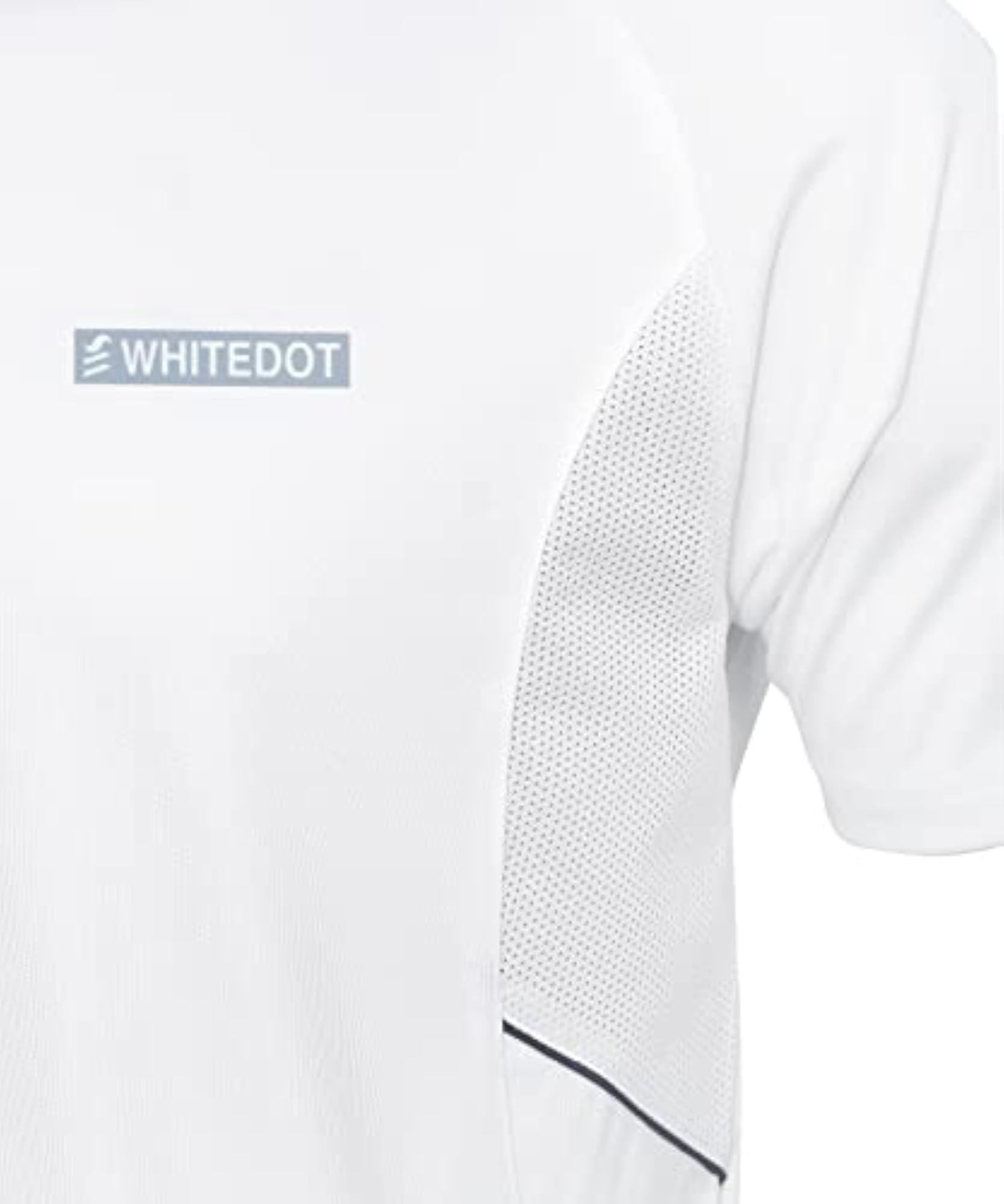 Omega DRI-FIT White Polo T-Shirt, 100% Polyester