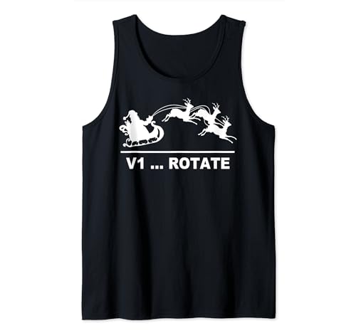 Camiseta Santa Claus Take Off Sled Pilot Christmas V1 Rotate Camiseta sin Mangas