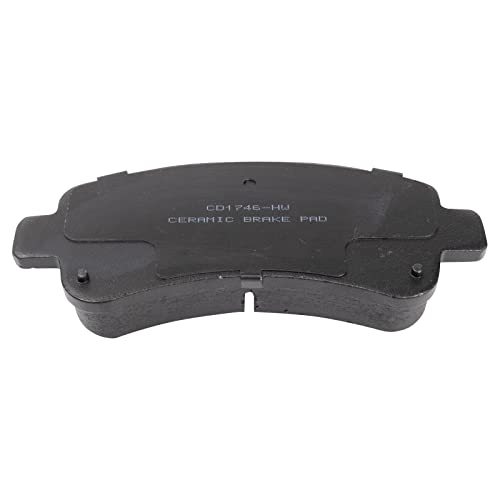 TRQ Rear Ceramic Brake Pad Set Compatible with 2014-2021 Ram ProMaster 1500 2014-2021 2500 2014-2021 3500 with Vented Rear Rotors Models by TRQ - Image 8