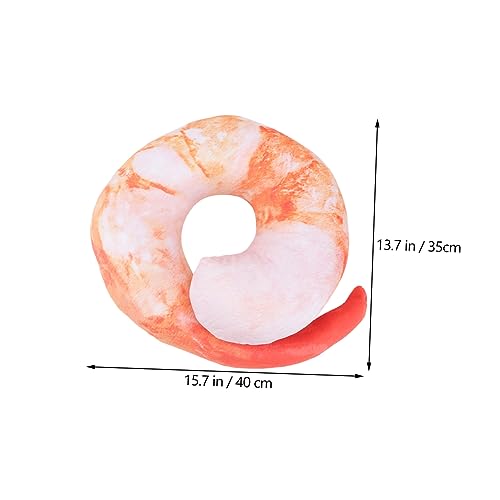 VICASKY Simulation Garnelen Kissen 40cm Weiches üsch Realistisches Garnelen Stofftier Kuschelkissen Für Und Ideal Als Dekokissen Oder