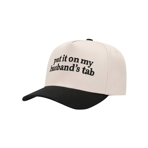 Put It On My Husbands Tab Vintage Hat Trendy Vintage Baseball Cap Brown